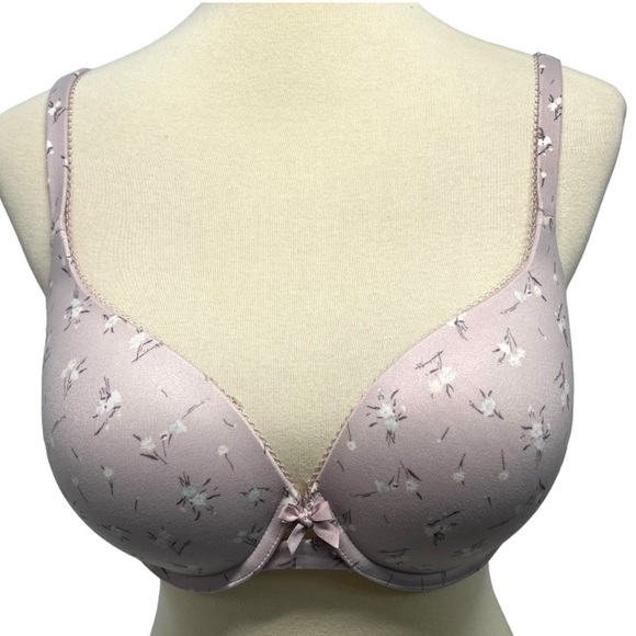 Victoria’s Secret Floral Lavender Lightly Padded Underwire Bra Women’s 32DDD - Picture 3 of 10